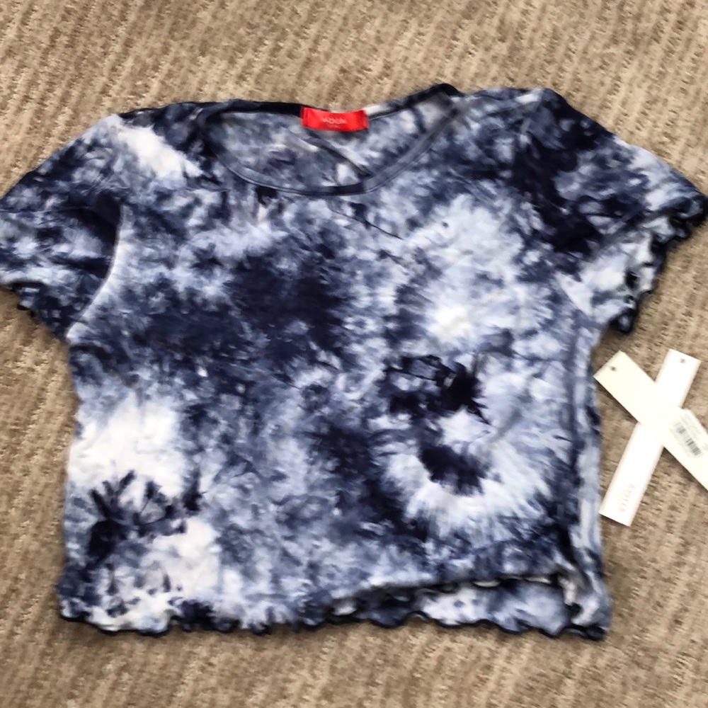 AQUA Girl tie-dye crop top